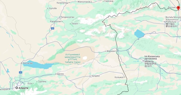 Перевозки грузов из Алматы в Алашанькоу