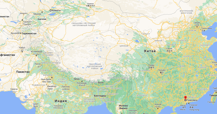 Перевозки грузов из Алматы в Гуанчжоу