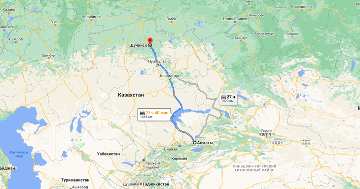 Грузоперевозки Алматы - Щучинск. Грузоперевозки по Казахстану
