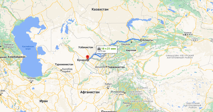 Грузоперевозки Алматы - Бухара. Грузоперевозки из Казахстана