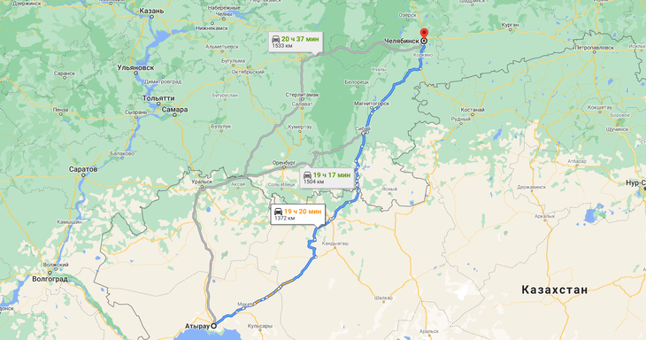 Грузоперевозки Атырау - Челябинск. Грузоперевозки из Казахстана